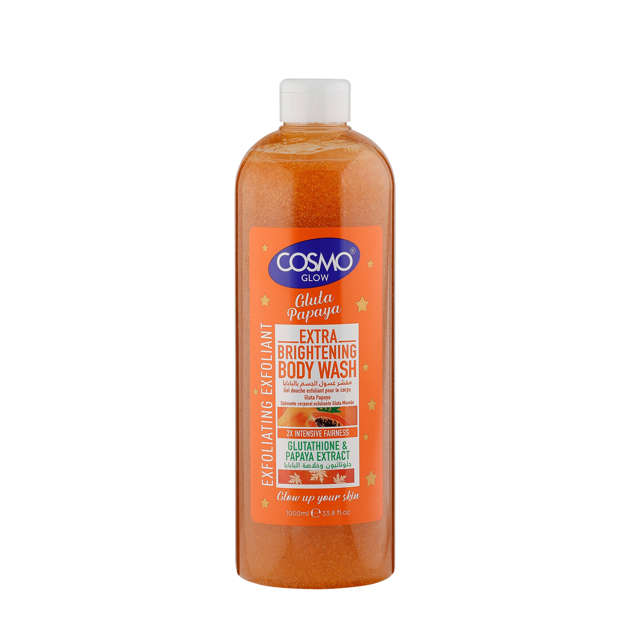 Glow White Gluta Papaya Extra Brightening Exfoliating Body Wash